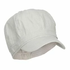 Something Special Women's Buckle Band Newsboy Hat -Adams Shop bk002nb lt grey 4