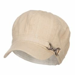 Something Special Women's Buckle Band Newsboy Hat -Adams Shop bk003nb natural 1