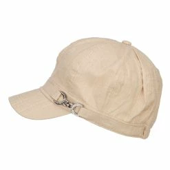 Something Special Women's Buckle Band Newsboy Hat -Adams Shop bk003nb natural 5