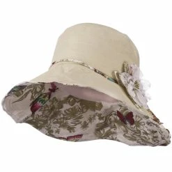 Jeanne Simmons Ladies Butterfly And Lace Flower Hat