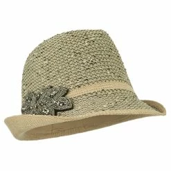 Something Special Beaded Motif Multi Colored Fedora