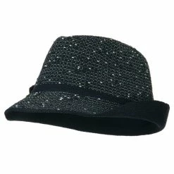 Something Special Beaded Motif Multi Colored Fedora -Adams Shop bm002mf navy 4