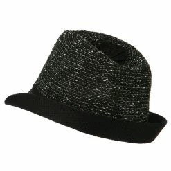 Something Special Beaded Motif Multi Colored Fedora -Adams Shop bm003mf black 3