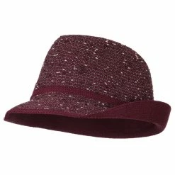 Something Special Beaded Motif Multi Colored Fedora -Adams Shop bm004mf burgundy 4