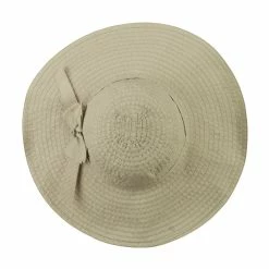 Jeanne Simmons Women's Bow With Clear Button Hat 16 Jeanne Simmons Women's Bow With Clear Button Hat -Adams Shop bo001cr beige 5