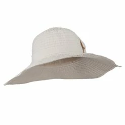 Jeanne Simmons Women's Bow With Clear Button Hat 20 Jeanne Simmons Women's Bow With Clear Button Hat -Adams Shop bo002cr white 4