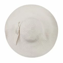 Jeanne Simmons Women's Bow With Clear Button Hat 21 Jeanne Simmons Women's Bow With Clear Button Hat -Adams Shop bo002cr white 5