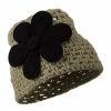 Jeanne Simmons Woman's Bio Polar Fleece Flower Beanie -Adams Shop bp001bs 1