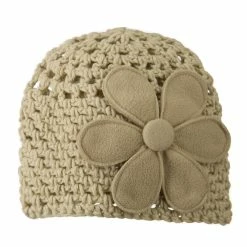 Jeanne Simmons Woman's Bio Polar Fleece Flower Beanie -Adams Shop bp002bs 5