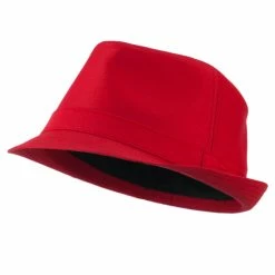 Decky Basic Poly Woven Fedora Hats -Adams Shop bp002fd red 1