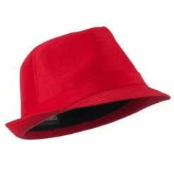 Decky Basic Poly Woven Fedora Hats -Adams Shop bp002fd red 4