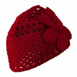 Jeanne Simmons Woman's Bio Polar Fleece Flower Beanie -Adams Shop bp003bs 4