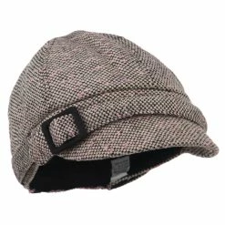 Jeanne Simmons Muffy Square Buckle Cabbie Cap