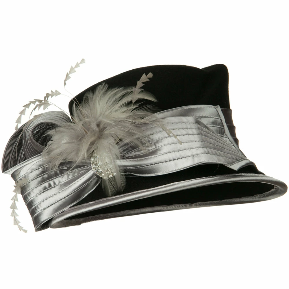 Something Special Bow Stone Wool Felt Hat 18 Something Special Bow Stone Wool Felt Hat - Image 16