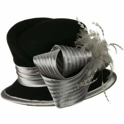 Something Special Bow Stone Wool Felt Hat 38 Something Special Bow Stone Wool Felt Hat -Adams Shop bs001fp 3