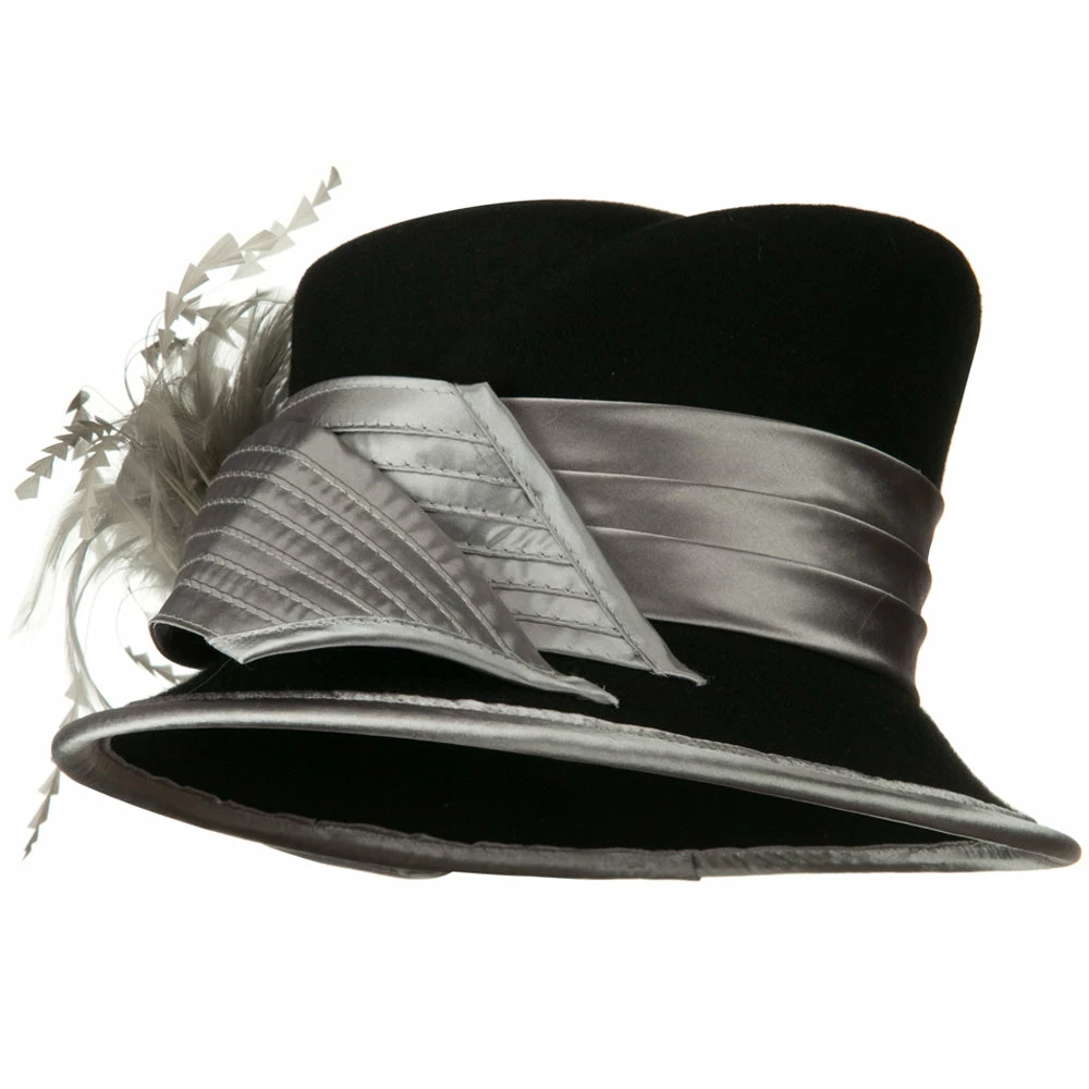 Something Special Bow Stone Wool Felt Hat 22 Something Special Bow Stone Wool Felt Hat - Image 20