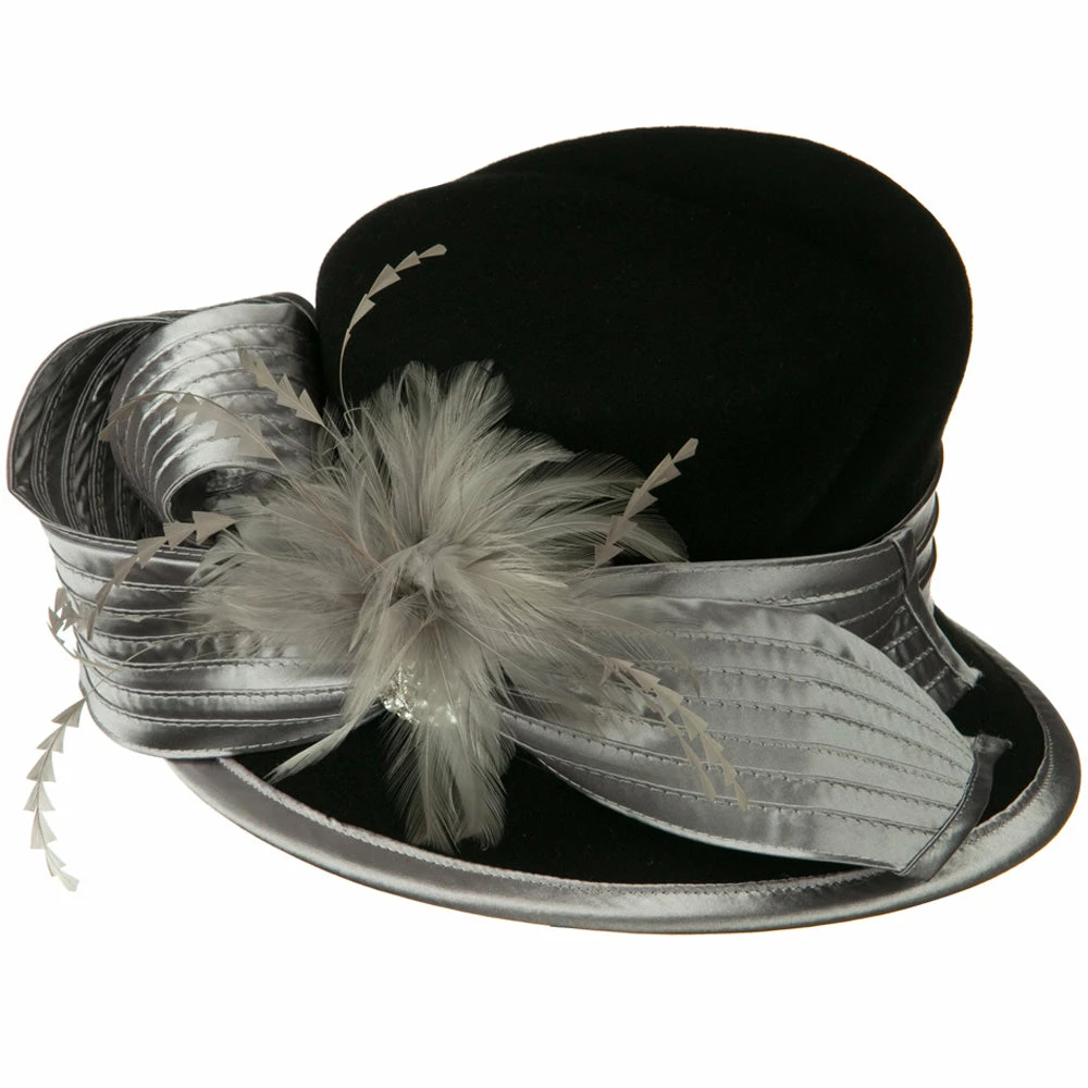 Something Special Bow Stone Wool Felt Hat 21 Something Special Bow Stone Wool Felt Hat - Image 19