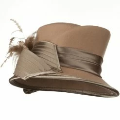 Something Special Bow Stone Wool Felt Hat 24 Something Special Bow Stone Wool Felt Hat -Adams Shop bs002fp 4