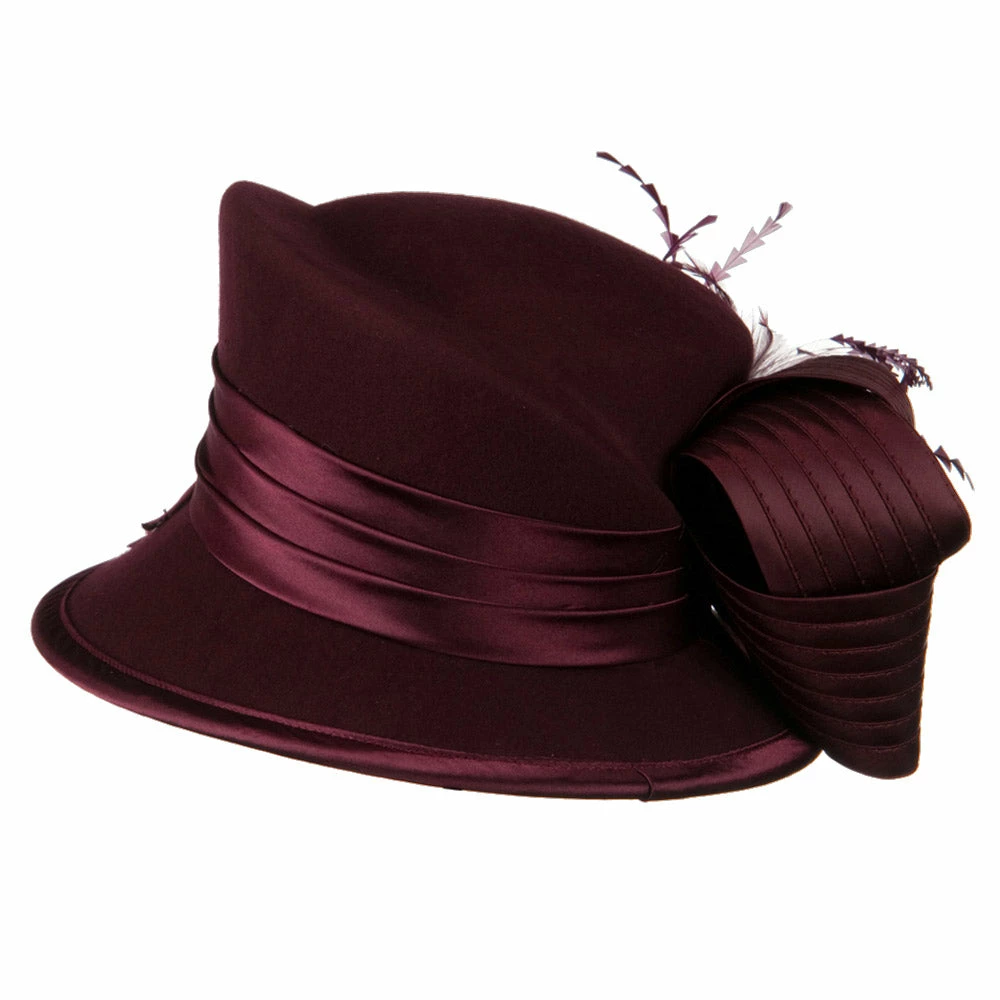 Something Special Bow Stone Wool Felt Hat 12 Something Special Bow Stone Wool Felt Hat - Image 10