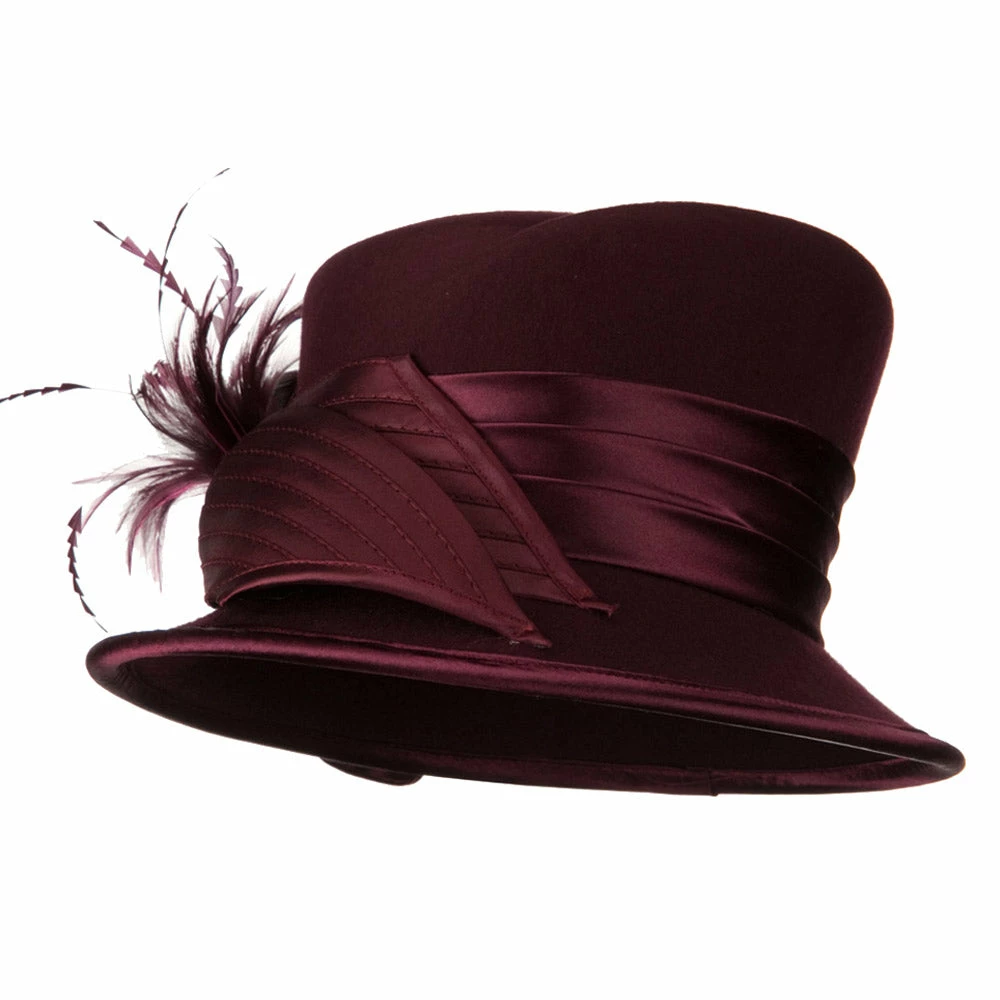 Something Special Bow Stone Wool Felt Hat 10 Something Special Bow Stone Wool Felt Hat - Image 8