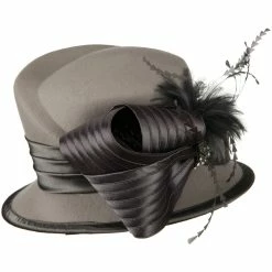 Something Special Bow Stone Wool Felt Hat 36 Something Special Bow Stone Wool Felt Hat -Adams Shop bs004fp 3