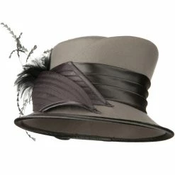 Something Special Bow Stone Wool Felt Hat 35 Something Special Bow Stone Wool Felt Hat -Adams Shop bs004fp 4