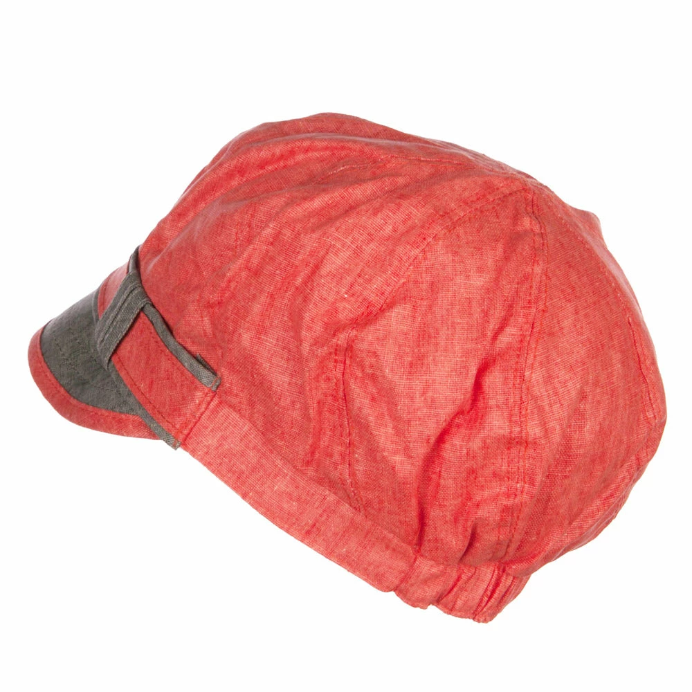 Jeanne Simmons Women's 8 Panel Buttons Cabbie Cap 4 Jeanne Simmons Women's 8 Panel Buttons Cabbie Cap - Image 2