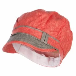 Jeanne Simmons Women's 8 Panel Buttons Cabbie Cap 10 Jeanne Simmons Women's 8 Panel Buttons Cabbie Cap -Adams Shop bt001cb orange 4 1
