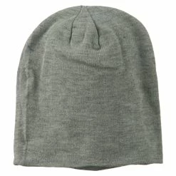 Otto Big Size Knit Slouch Beanie -Adams Shop bt002bd heather grey 5