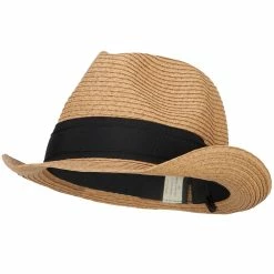 Jeanne Simmons Boy's Paper Braid Wide Ribbon Fedora
