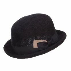 Jeanne Simmons Women's Ribbon Band Yarn Bowler -Adams Shop by001tp black 3