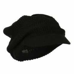 Rasta World Crown Plain Beanie Visor -Adams Shop cb008cs black 4