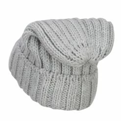 Hatiya Deep Crown Cuff Long Beanie -Adams Shop cc004bd heather grey 2