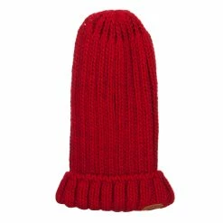 Hatiya Deep Crown Cuff Long Beanie -Adams Shop cc005bd red 4