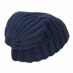 Hatiya Deep Crown Cuff Long Beanie -Adams Shop cc006bd navy 3