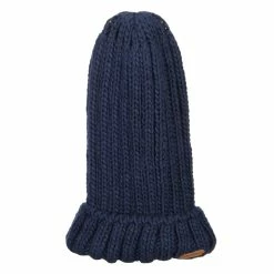 Hatiya Deep Crown Cuff Long Beanie -Adams Shop cc006bd navy 4
