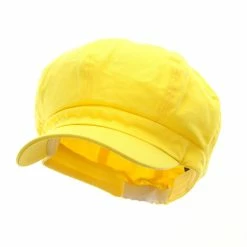 Something Special Cotton Elastic Newsboy Cap 112 Something Special Cotton Elastic Newsboy Cap -Adams Shop ce001sic yellow 1 1