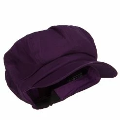 Something Special Cotton Elastic Newsboy Cap 155 Something Special Cotton Elastic Newsboy Cap -Adams Shop ce014sic purple 4