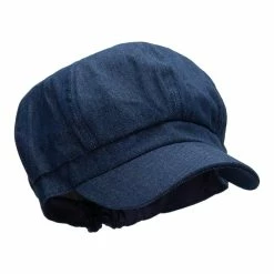 Something Special Cotton Elastic Newsboy Cap 175 Something Special Cotton Elastic Newsboy Cap -Adams Shop ce018sic dk denim 4