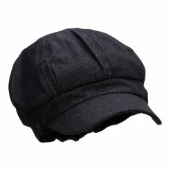 Something Special Cotton Elastic Newsboy Cap 180 Something Special Cotton Elastic Newsboy Cap -Adams Shop ce019sic black denim 4