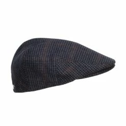 Jeanne Simmons Men's Checkered Wool Blend Ivy Hat -Adams Shop ch001dv navy 4