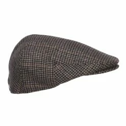 Jeanne Simmons Men's Checkered Wool Blend Ivy Hat -Adams Shop ch002dv grey 4
