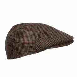 Jeanne Simmons Men's Checkered Wool Blend Ivy Hat -Adams Shop ch003dv brown 4
