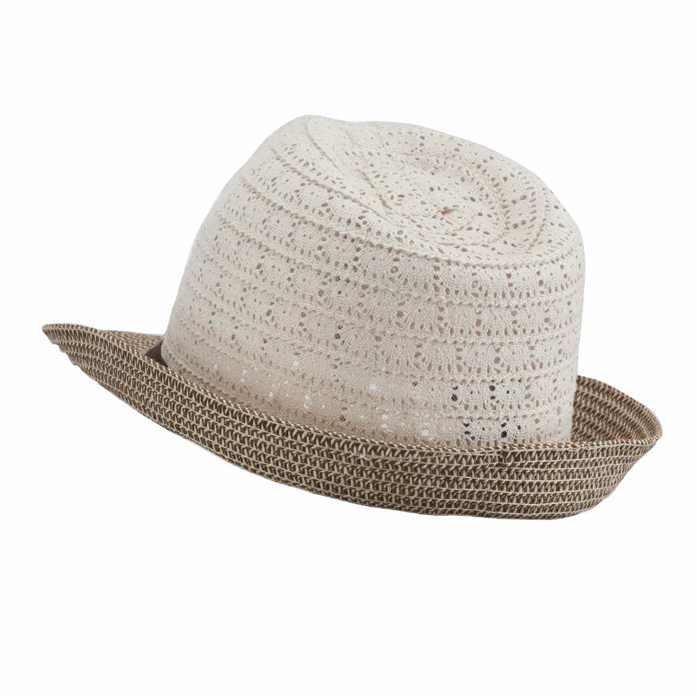Something Special Women's Cotton Paper Braid Fedora 9 Something Special Women's Cotton Paper Braid Fedora - Image 7