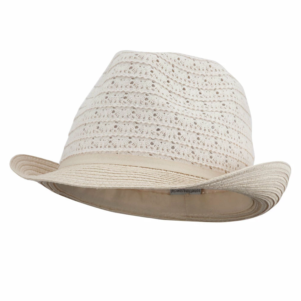 Something Special Women's Cotton Paper Braid Fedora 3 Something Special Women's Cotton Paper Braid Fedora