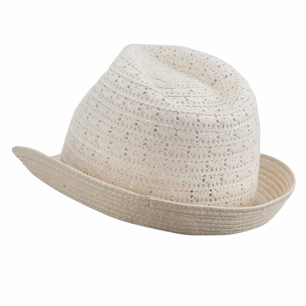 Something Special Women's Cotton Paper Braid Fedora 4 Something Special Women's Cotton Paper Braid Fedora - Image 2