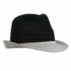Something Special Women's Cotton Paper Braid Fedora 55 Something Special Women's Cotton Paper Braid Fedora -Adams Shop ci005cf black grey 4