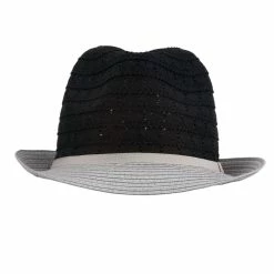 Something Special Women's Cotton Paper Braid Fedora 56 Something Special Women's Cotton Paper Braid Fedora -Adams Shop ci005cf black grey 5
