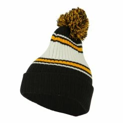 Outdoor Contrast Jacquard Striped Cuff Watch Cap Beanie