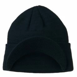 MG Cuff Knitted Beanie With Visor Bill -Adams Shop ck003cv 5
